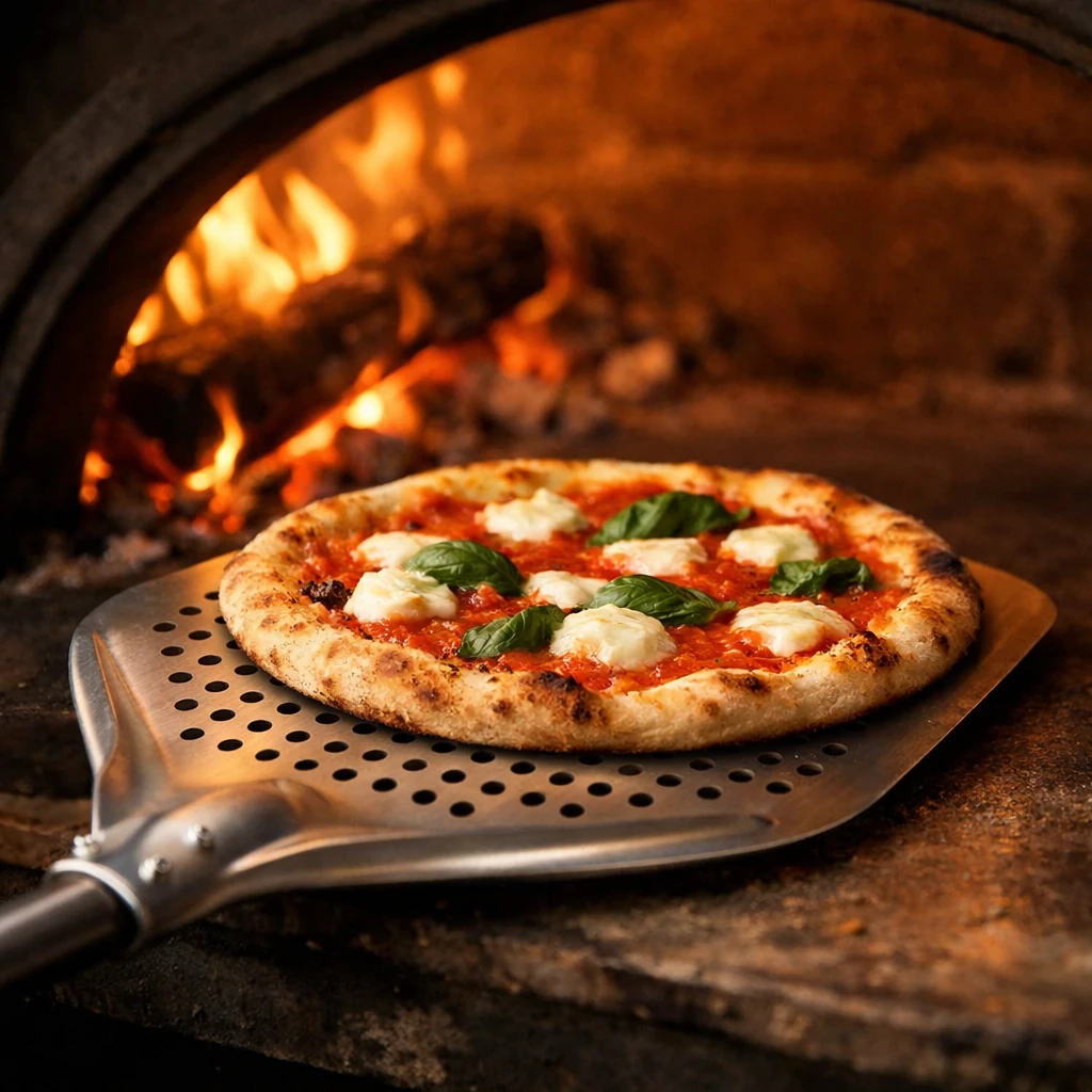 La Pala (pelleteuse à pizza) & L'enfournement